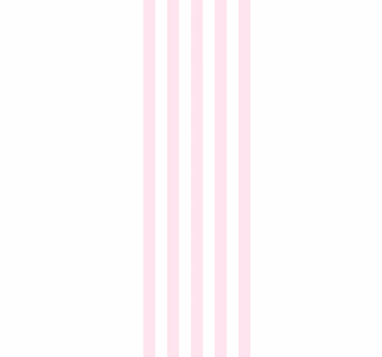 Papier peint rayures rose nordique et blanc - TenStickers