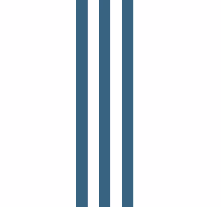 Papier peint ligne verticale Gris-bleu nordique et blanc - TenStickers