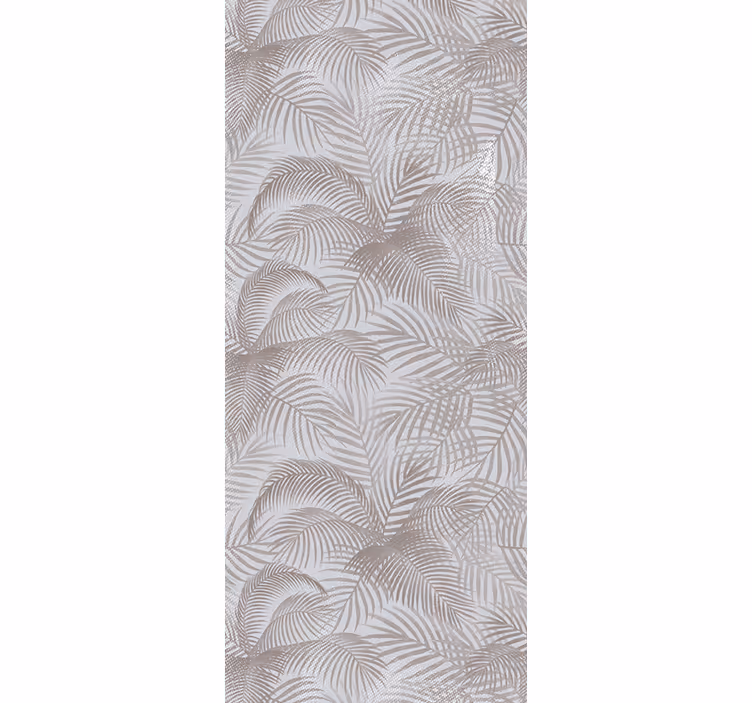 Papier peint vintage Gris 80's élégant botanique - TenStickers