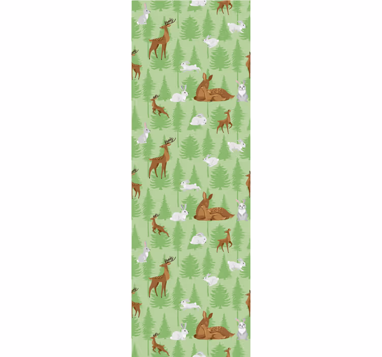 Papier peint animaux motif d'animaux de la forêt - TenStickers