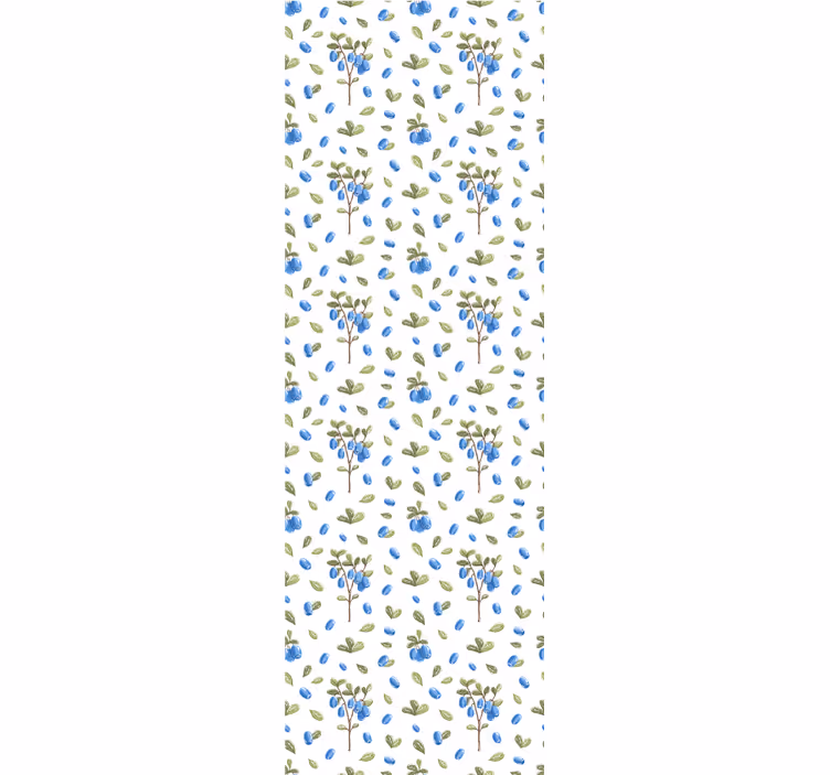 Papier peint floral bleuet botanique - TenStickers