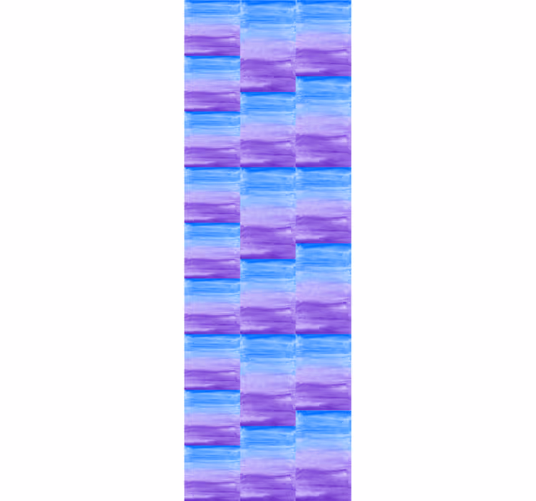 Papier peint géometrique damier coup de pinceau - TenStickers