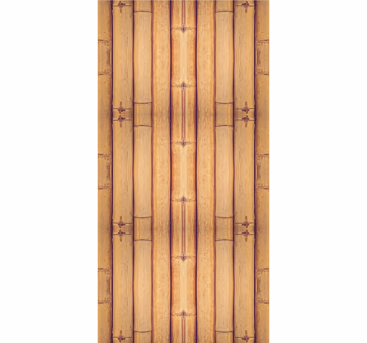 Papier peint brique texture de bambou - TenStickers