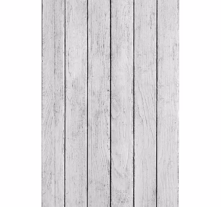Papier peint bois Planches blanches de style "japandi" - TenStickers