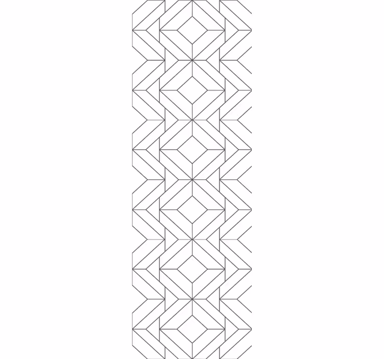 Papier peint géometrique éléments à motifs modernes - TenStickers