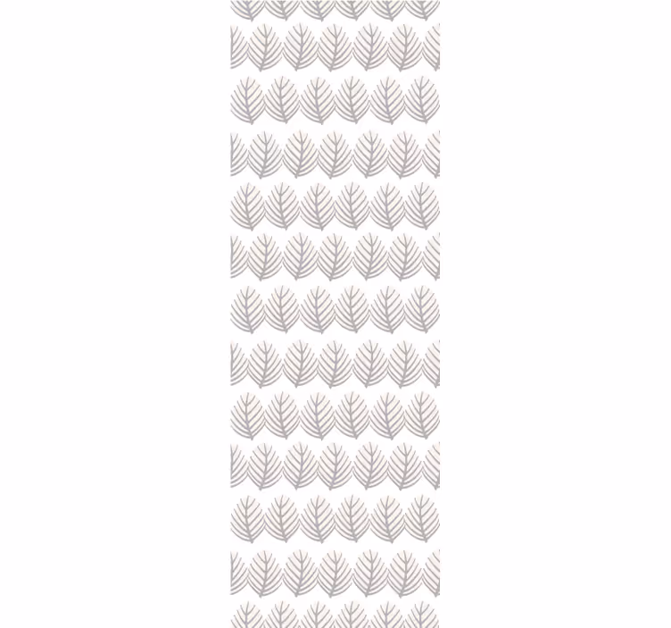 Papier peint feuilles motif gris simple - TenStickers
