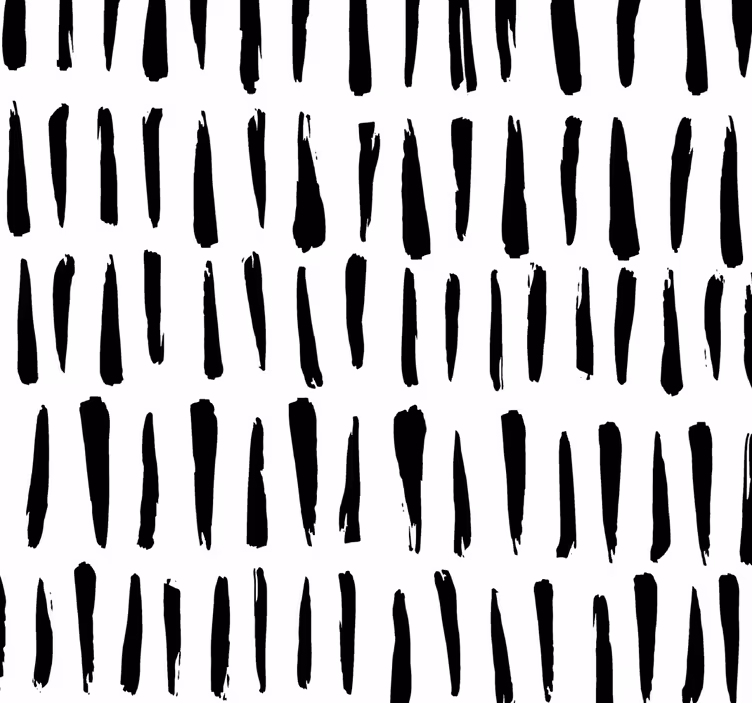 Papier peint salle de bain élégantes rayures noires - TenStickers