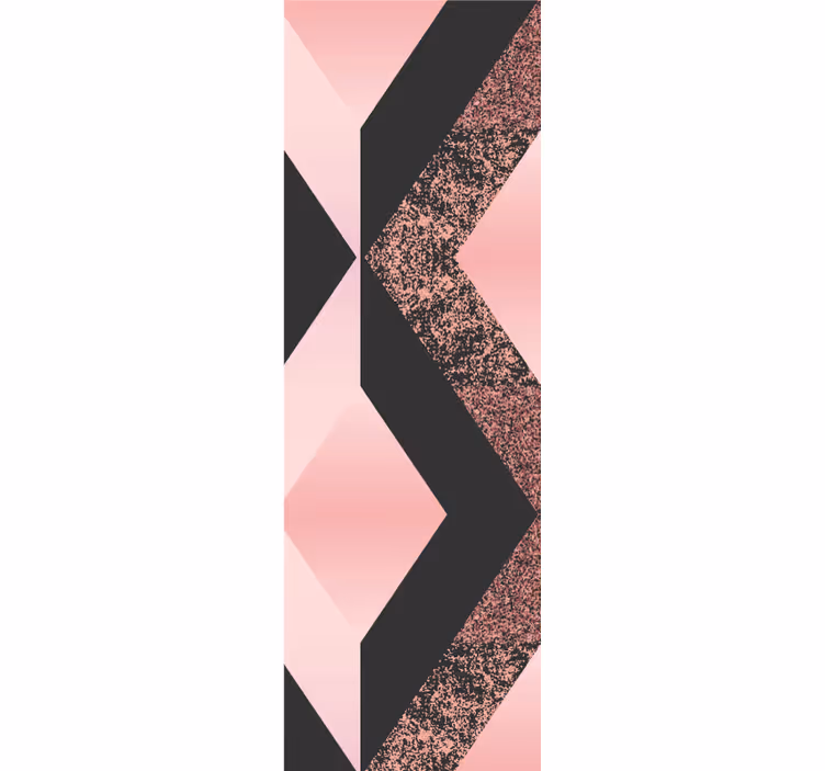 Papier peint géometrique motif rose abstrait - TenStickers