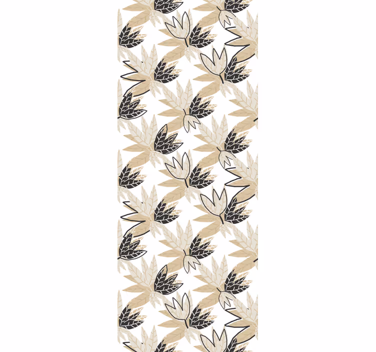 Papier peint feuilles conception botanique feuillue - TenStickers