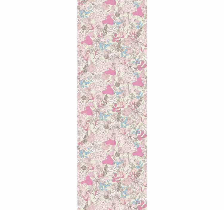 Papier peint fleurs jardin classique vintage - TenStickers
