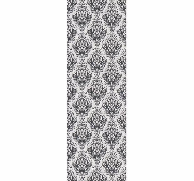 Papier peint baroque formes botaniques gracieuses - TenStickers