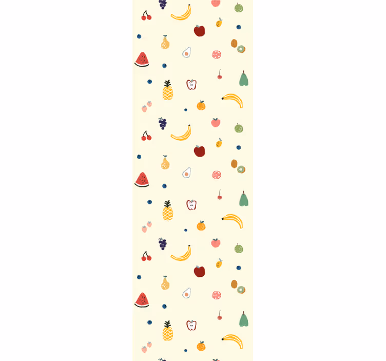 Papier peint enfant  de petits fruits colorés - TenStickers