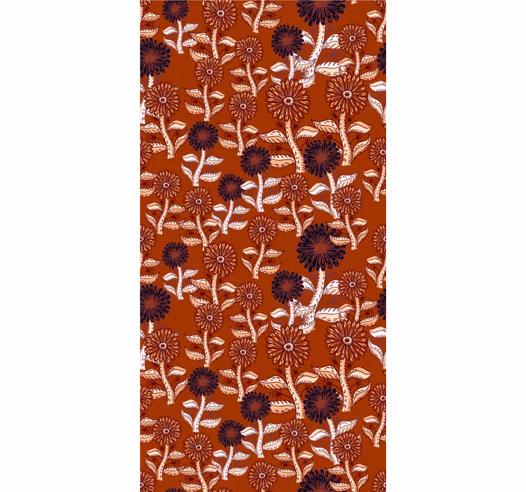 Papier peint floral composition florale vibrante - TenStickers