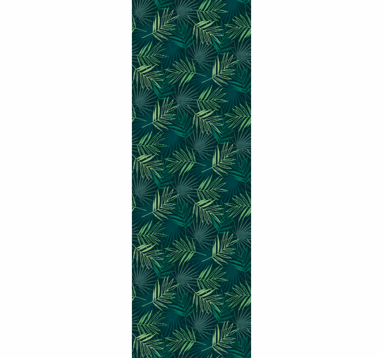 Papier peint feuilles motif vert réaliste - TenStickers