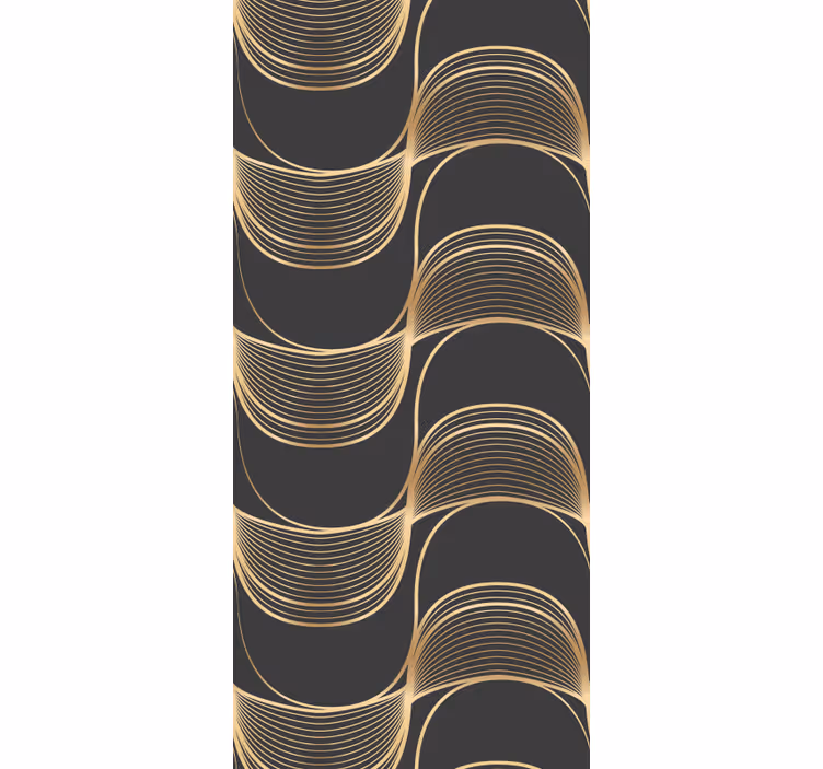 Papier peint géometrique motifs de lignes élégants - TenStickers