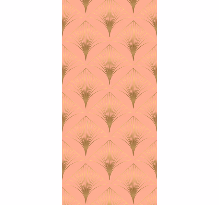 Papier peint fleurs motif élégant de palmiers - TenStickers