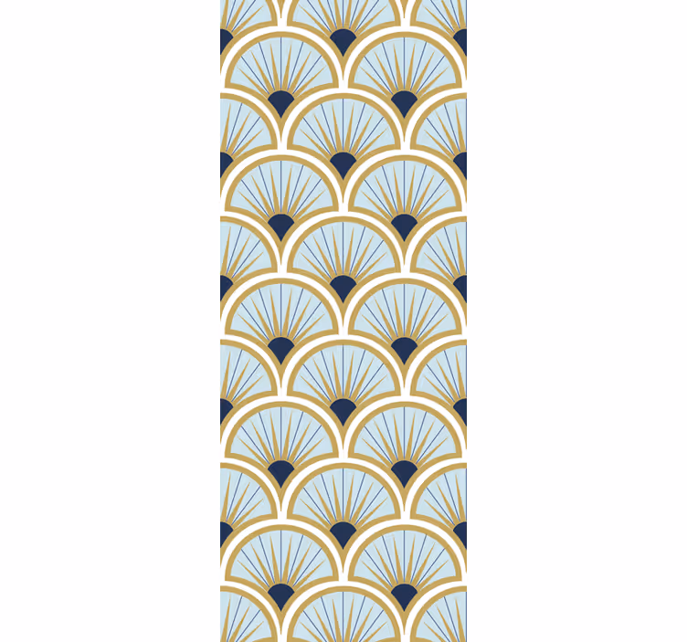 Papier peint moderne motifs d'éventails élégants - TenStickers