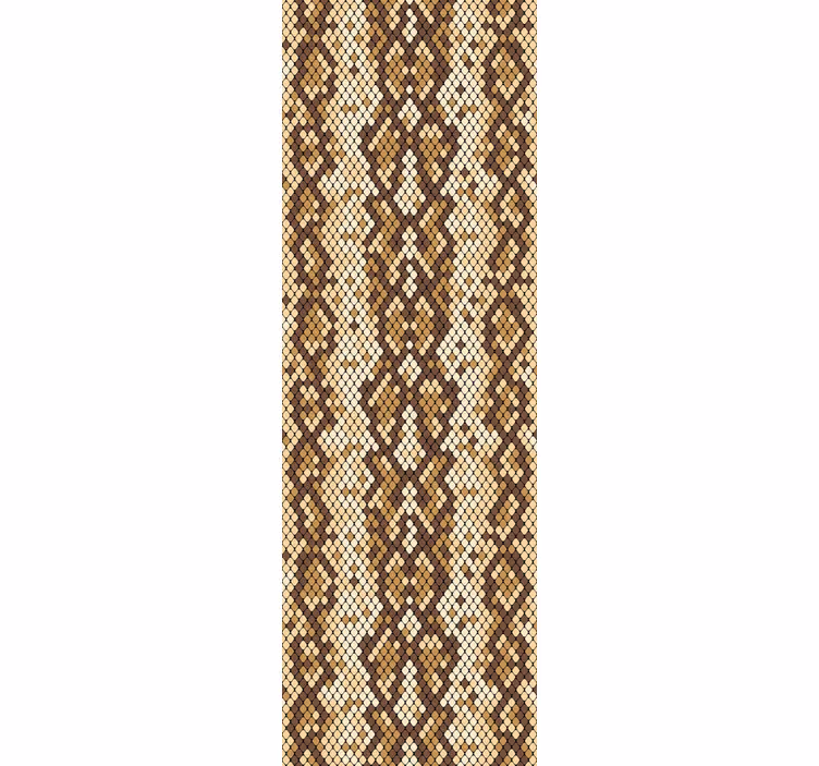 Papier peint art motif serpent texturé - TenStickers