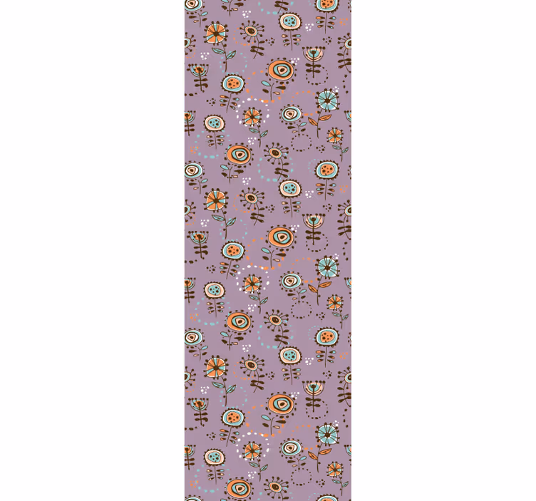 Papier peint enfant  floral rose suédois - TenStickers