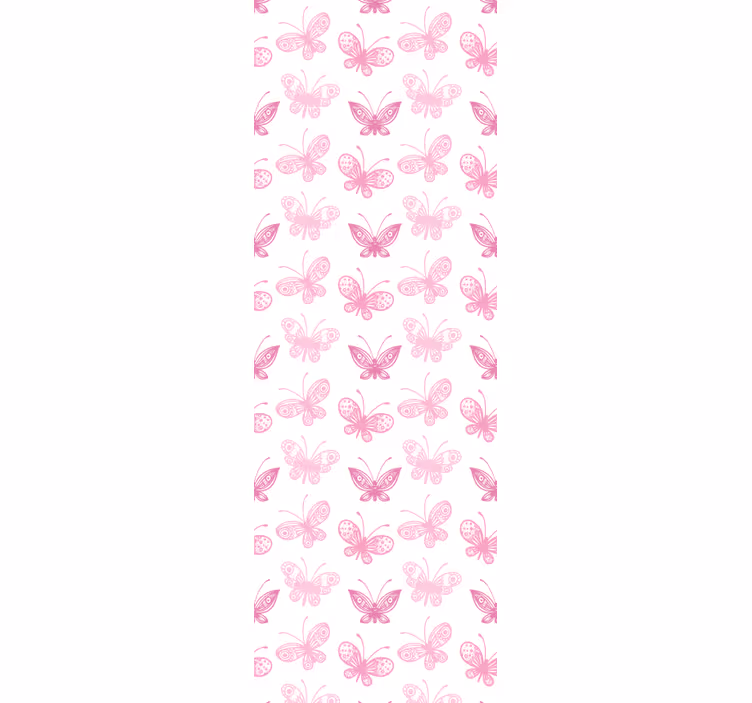 Papier peint papillon nuances de rose - TenStickers