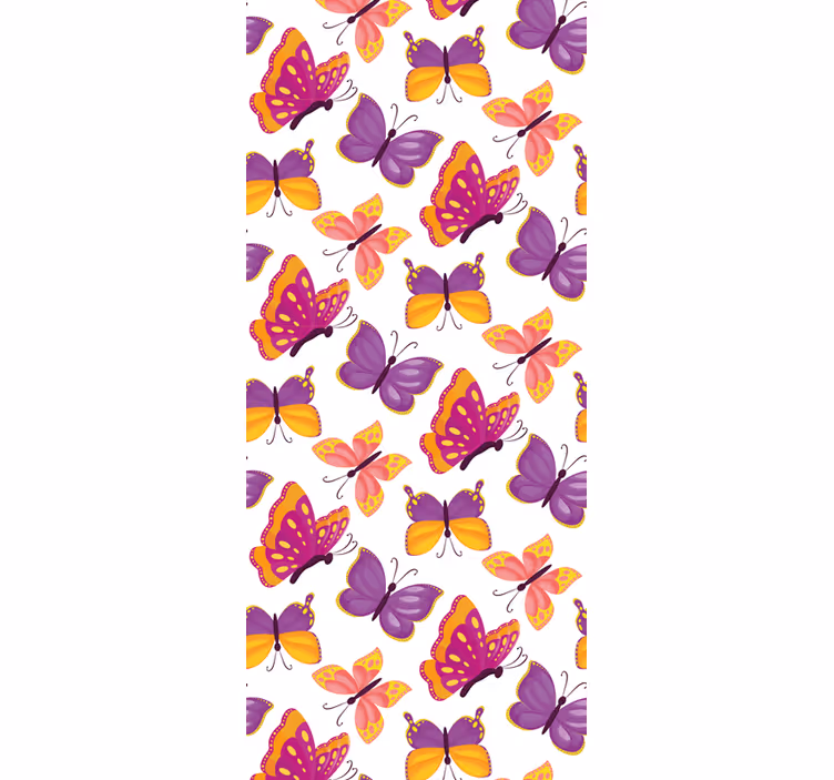 Papier peint papillon nuances violettes - TenStickers