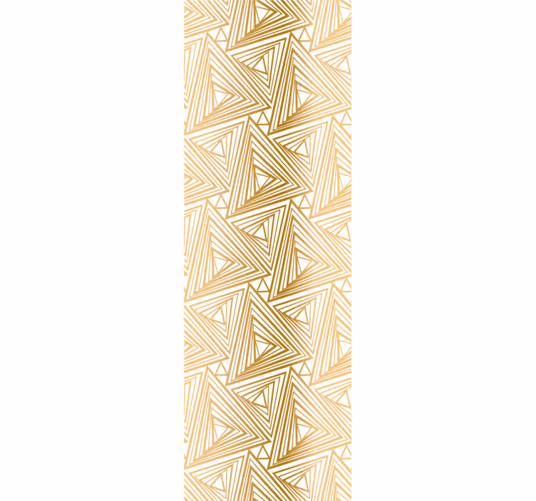 Papier peint triangles motif doré - TenStickers