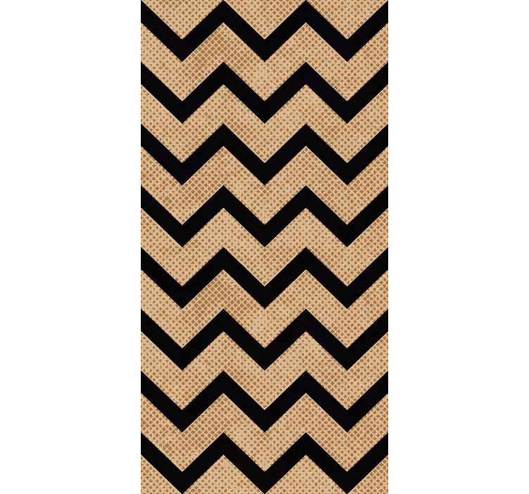 Papier peint géometrique style zigzag à chevrons - TenStickers