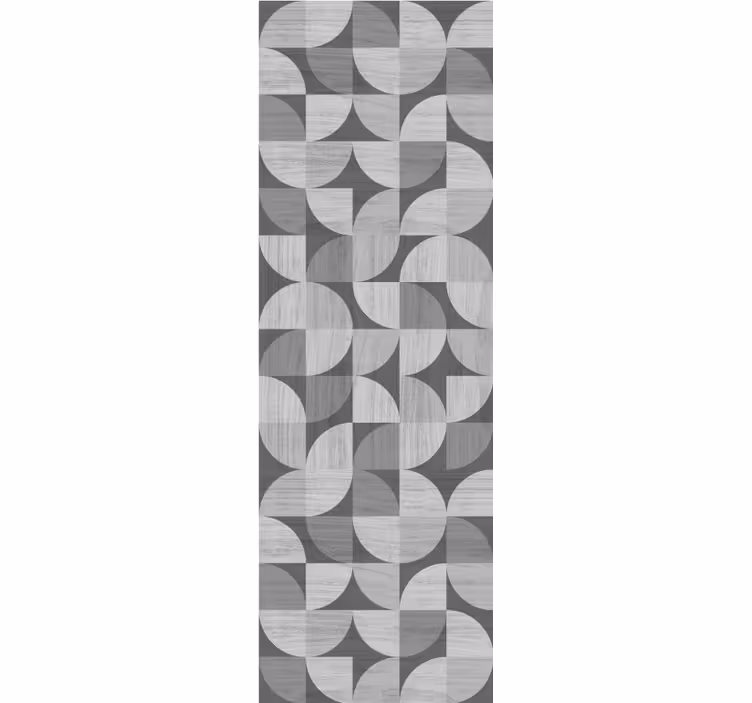 Papier peint rond  de cercles gris avec texture - TenStickers