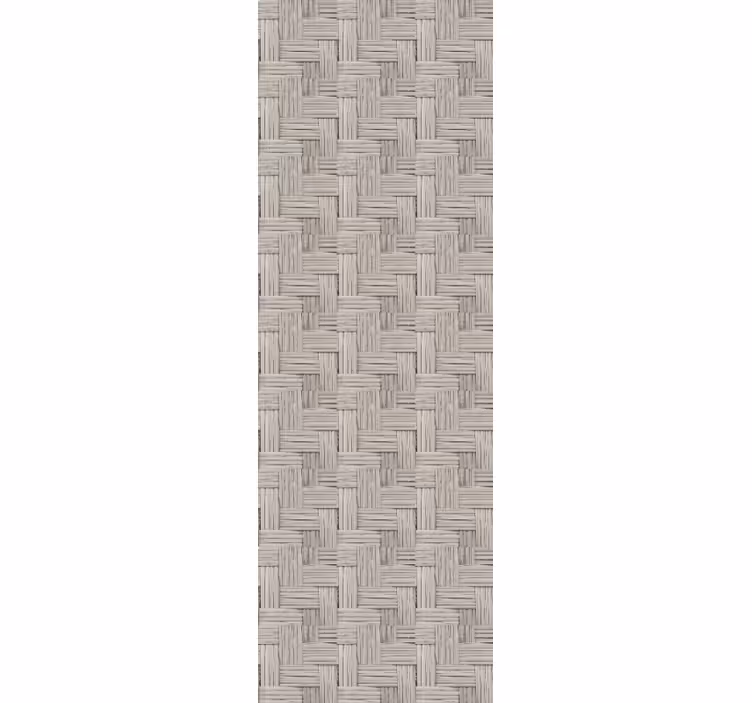 Papier peint autres textures motif osier gris - TenStickers