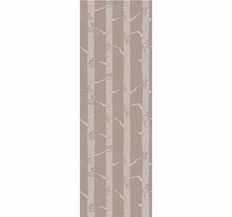 Papier peint arbre motif de forêt de bambous - TenStickers