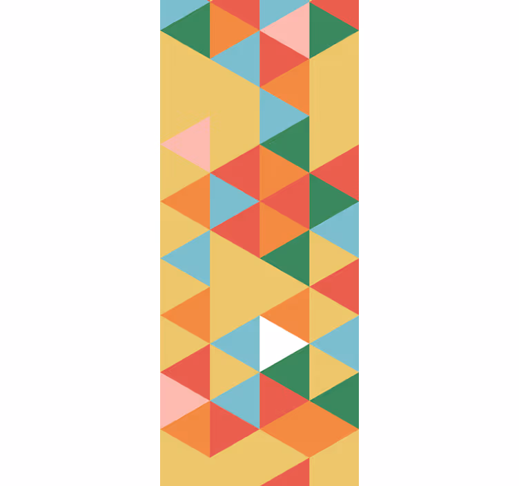 Papier peint triangles motif abstrait créatif - TenStickers