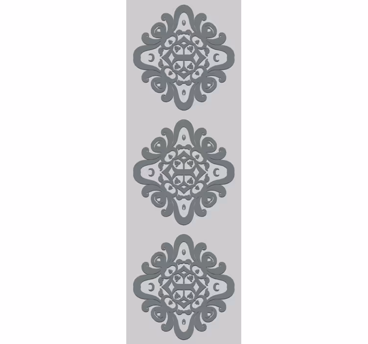 Papier peint baroque motifs floraux complexes - TenStickers
