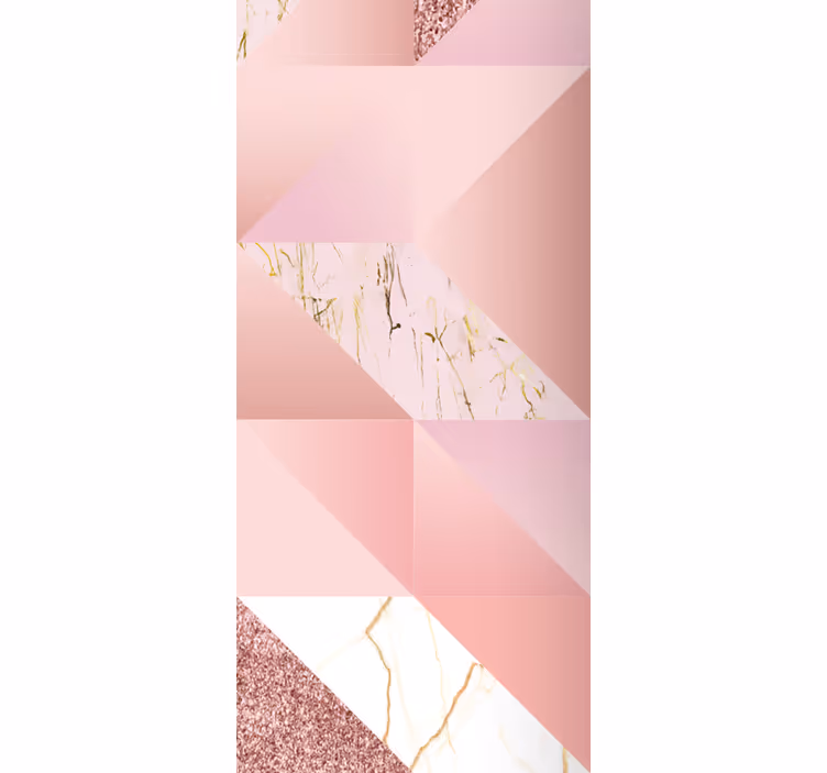 Papier peint effet marbre Marbre doré rose - TenStickers