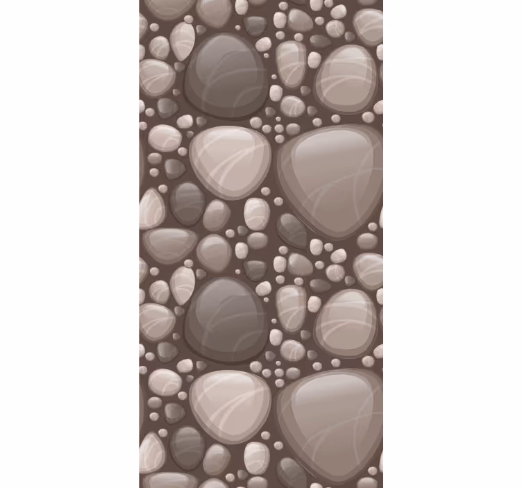 Papier peint imitation pierres disposition de galets lisses - TenStickers