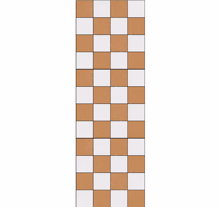 Papier peint design Style à carreaux de style cosmopolite - TenStickers