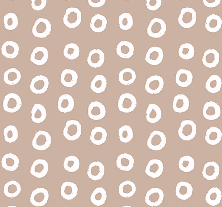 Papier peint cercles motif à pois - TenStickers