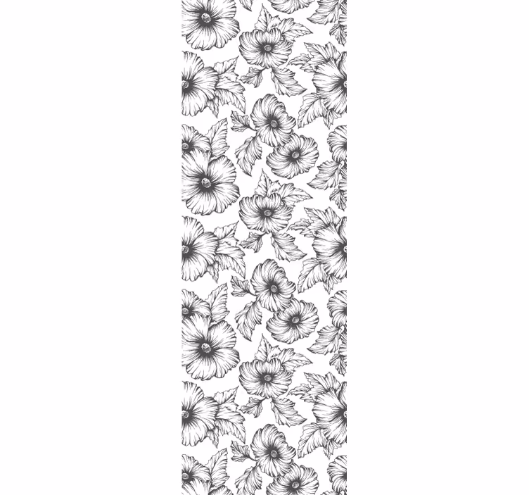 Papier peint floral Mauve - TenStickers