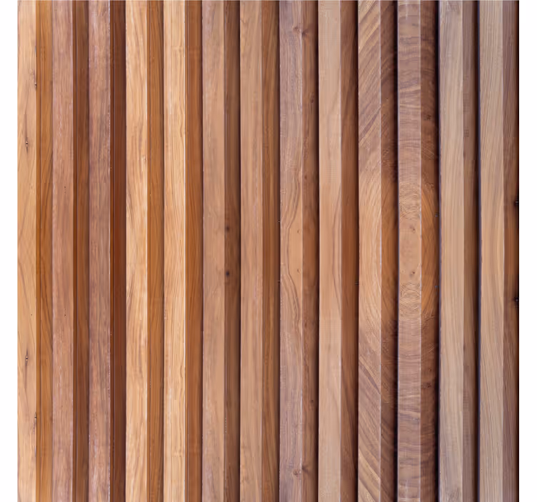 Papier peint salon planches de bois verticales - TenStickers
