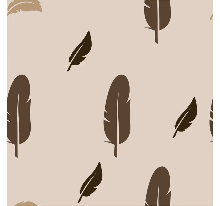 Papier peint chambre adulte plumes plates - TenStickers