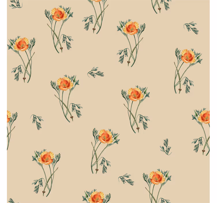 Papier peint salon fleur d'oranger - TenStickers