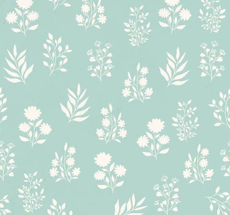 Papier peint chambre adulte motif de petites fleurs - TenStickers