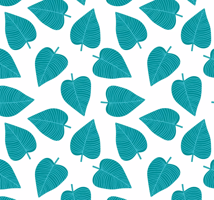 Papier peint feuilles motif feuilles - TenStickers