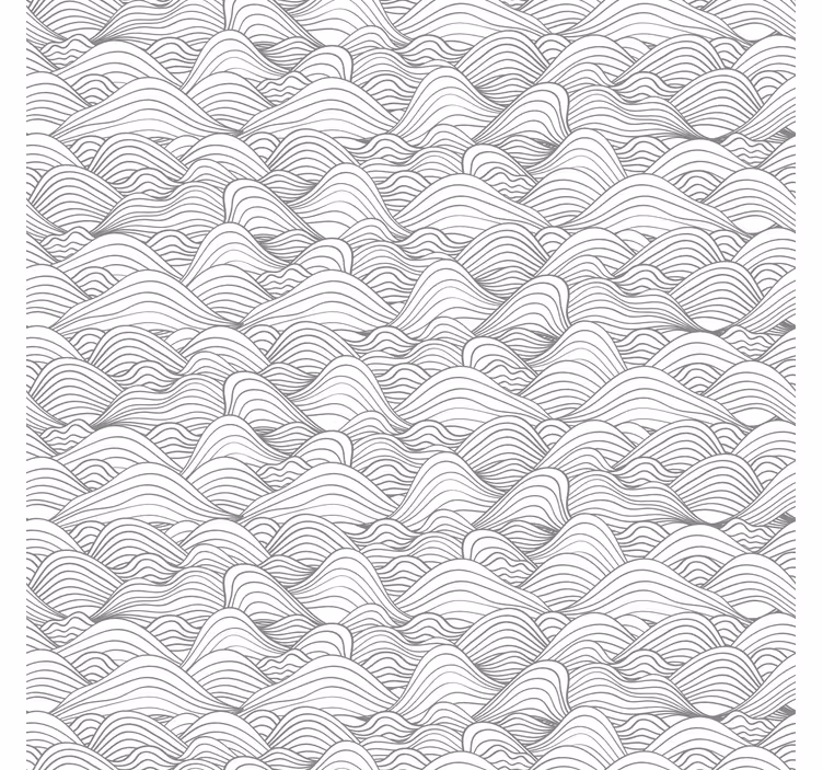 Papier peint pour tete de lit motif gris ondulé - TenStickers