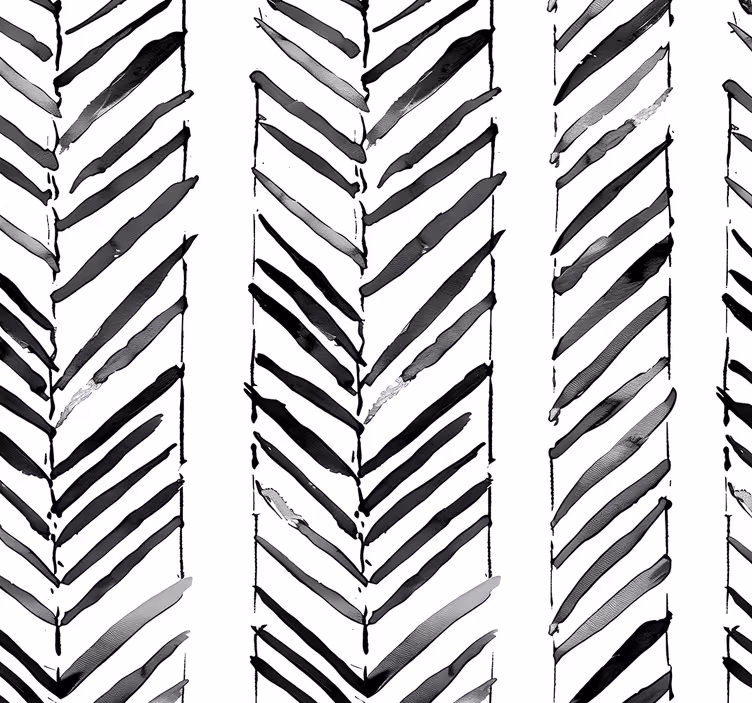 Papier peint bureau conception géométrique en noir et blanc - TenStickers