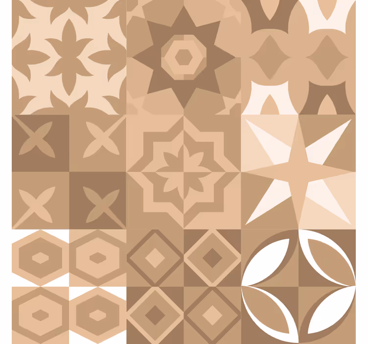 Papier peint carrelage carrelage beige portugais - TenStickers
