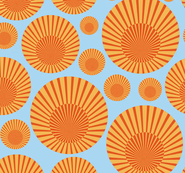 Papier peint salon 70's Sunshine se traduit en français par le so - TenStickers