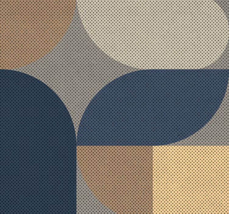Papier peint salon formes texturées - TenStickers