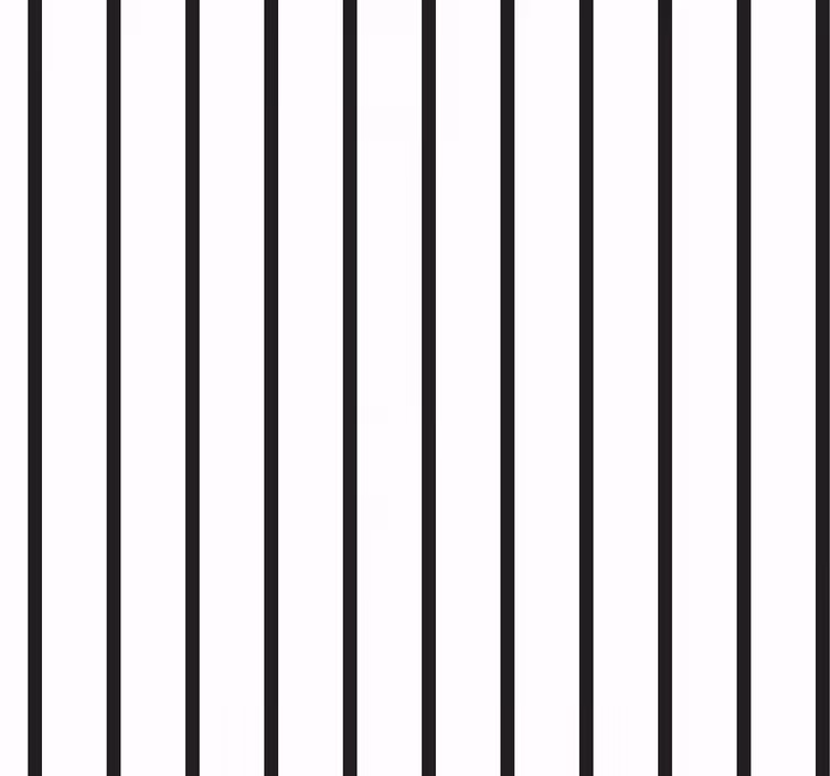 Papier peint ligne verticale Marin noir et blanc - TenStickers