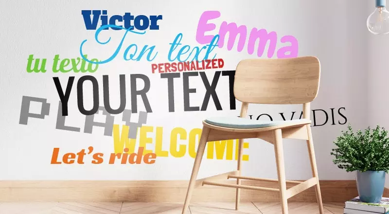 Votre texte en sticker