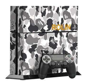adhésif décoratif camouflage PS4